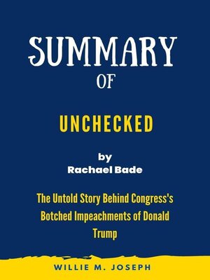 cover image of Summary of Unchecked by Rachael Bade